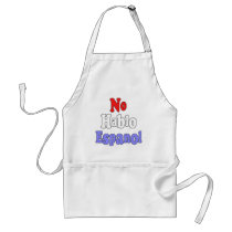 No hablo Espanol aprons by justsilly No hablo Espanol aprons