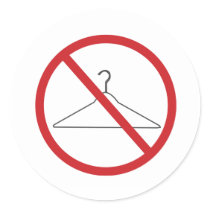 No Hanger Stickers