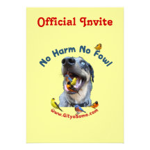 No Harm No Fowl Bird Dog Invite