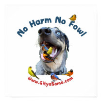 No Harm No Fowl Bird Dog Print