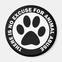 No hay excusa para el abuso animal imanes para frigoríficos