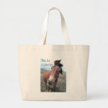 No he CAN'T! Donkey Canvas Bag