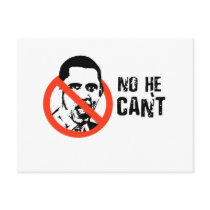 NO HE CAN'T POSTCARD