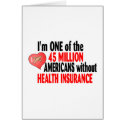 No Health Insurance cards
