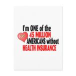 No Health Insurance Postcard