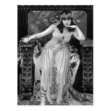 No higher resolution available. Theda-bara-cleopat Postcard