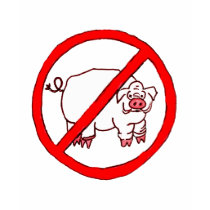 No Hogs Circle t-shirts
