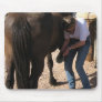No Hoof, No Horse - Cowgirl Chores - Farrier Work Mousepad