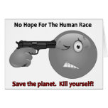 No Hope Emoticon Logo Cards