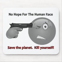 No Hope Emoticon Logo Mouse Pad