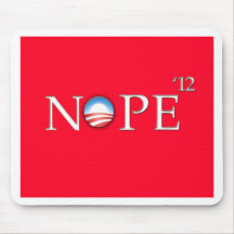 No Hope For Obama 2012 Button Mousepads