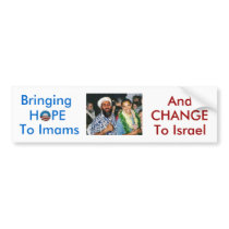 No Hope, Just Change For Israel bumper sticker bumper stickers by backitupwithfacts No Hope, Just Change For Israel bumper sticker bumper stickers