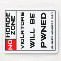No horde zone mouse pad