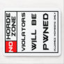 No horde zone mouse pad