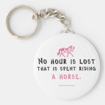 No Hour Is Lost Keychains
