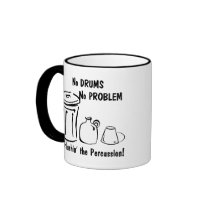 No Hushin the Percussion mugs by hamitup No Hushin the Percussion mugs