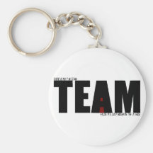 No "I" In Team Key Chain
