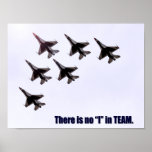 No "I" In Team Poster posters