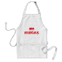 No Illegal Aliens aprons by ColorShow No Illegal Aliens aprons