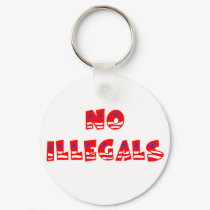 No Illegal Aliens keychains