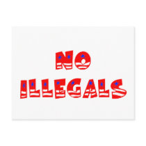 No Illegal Aliens postcards by ColorShow No Illegal Aliens postcards