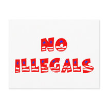 No Illegal Aliens postcards by ColorShow No Illegal Aliens postcards