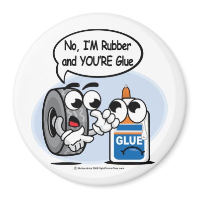 rubber and glue