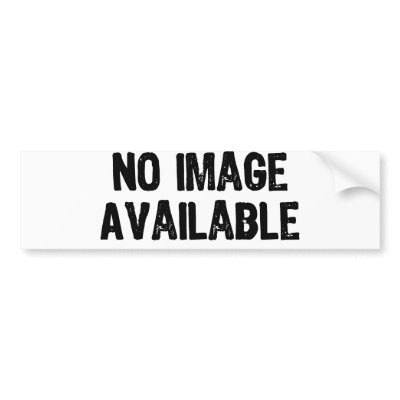 NO IMAGE AVAILABLE BUMPER STICKER by MotorCityThreads