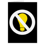 no incandescent bulbs cards