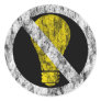 no incandescent bulbs round stickers