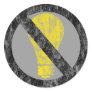 no incandescent bulbs stickers