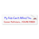 No Incumbents - Bumper Sticker bumpersticker