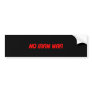 NO IRAN WAR BUMPER STICKERS