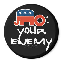 No (is) Your Enemy Refrigerator Magnet