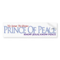 No Jesus, No peace bumper stickers