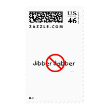 No Jibber Jabber Postage Stamp