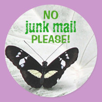 NO, junk mail, PLEASE! stickers