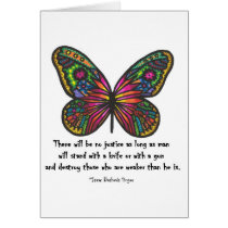 No justice quote greeting card