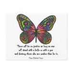 No justice quote postcard