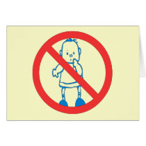 No Kids Allowed Greeting Card