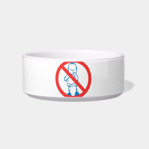 No Kids Allowed Cat Water Bowls