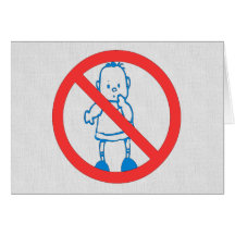 No Kids Allowed Greeting Card