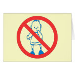 No Kids Allowed Greeting Card