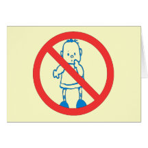 No Kids Allowed Greeting Card