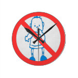 No Kids Allowed Wall Clocks