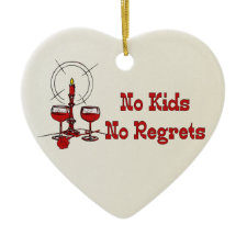 No Kids No Regrets ornament