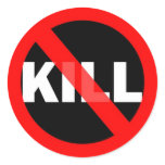 No-Kill black Stickers