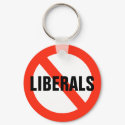 NO LIBERALS keychain