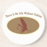 No Life Without Fishing Drink Coasters