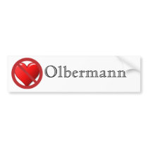 No Love for Keith Olbermann Bumper Sticker